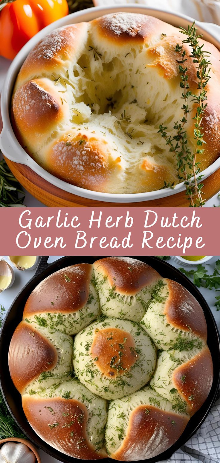 Unlock Bakery-Quality: Easy No-Knead Dutch Oven Garlic Herb Bread